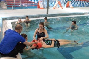 A Lifeguard Certification Class at the Family YMCA.