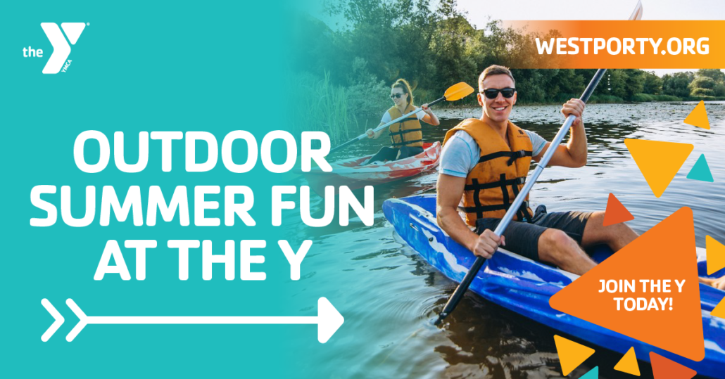 Canoeing at Family Fun Nights at the Westport Weston Family YMCA