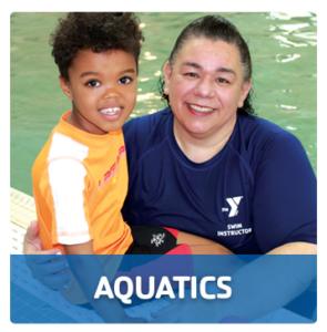 Westport Weston YMCA Swim Lessons instructor and child smiling