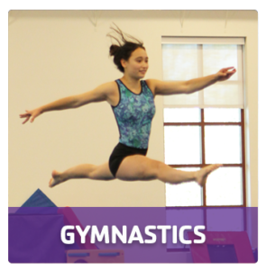 Westport Weston YMCA gymnast jumping floor exercise
