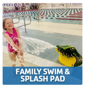 family swim and splash pad at the Westport Weston Family YMCA